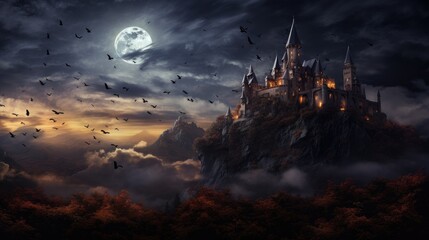 Castle Dark Background