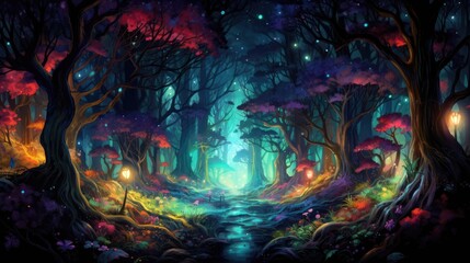 Fantasy Spooky Forest