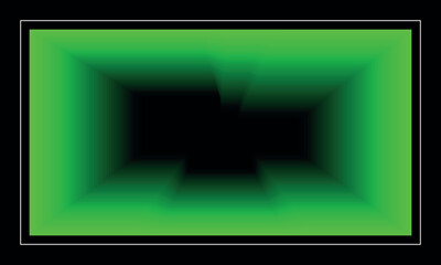 Depth background of the abyss with a green gradient element