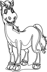 Vector illustration of horse