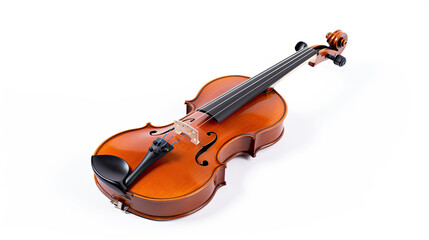 Fototapeta na wymiar Violin isolated on white background. Generative Ai