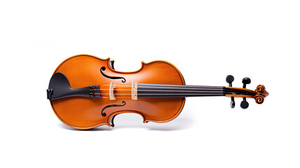Fototapeta na wymiar Violin isolated on white background. Generative Ai