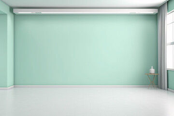 empty room with a window interior for presentation