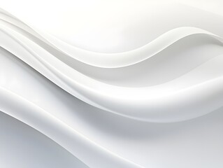 Abstract white background with curve, flowing waves 