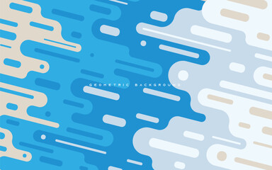 Abstract dynamic background blue rounded shape diagonal geometric style