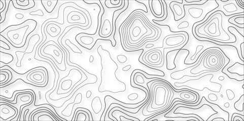 Contour map background. Vector geography scheme and terrain. Topography grid map. Stylized topographic contour map. Geographic line mountain relief. Abstract lines or wavy backdrop background.