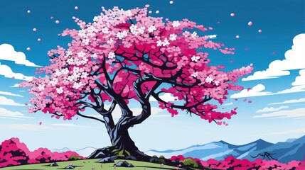 Obraz na płótnie Canvas Cherry Blossom Tree