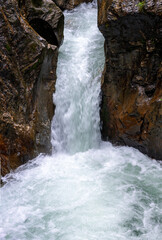 cataract in the Sigmund Thun flume in Kaprun, Austria