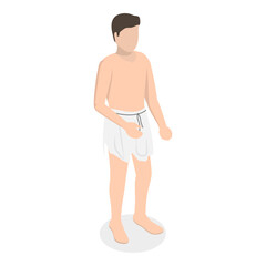 Fototapeta premium 3D Isometric Flat Vector Set of Ancient Roman Characters, Rome Empire People. Item 3