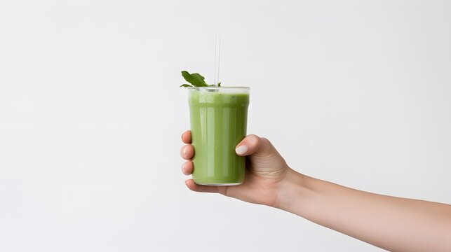 Translucent Medium: Minimalistic Japanese Green Smoothie