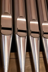 organ pipes in a church