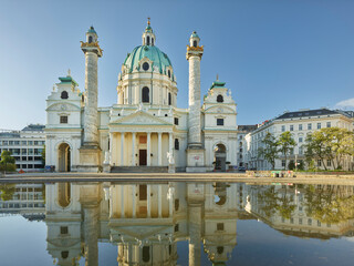 Karlskirche, Karlsplatz, 4. Bezirk Wieden, Wien, Österreich