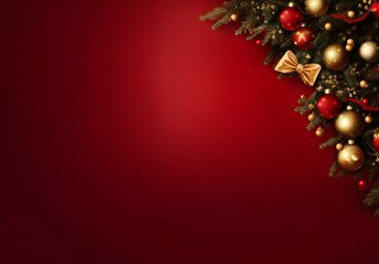 Red christmas background. High resolution