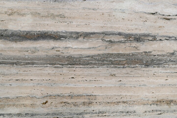 Travertine texture, photo of a large fragment of a travertine slab