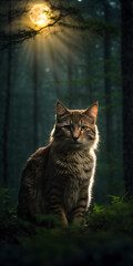 Obraz premium cat in the jungle