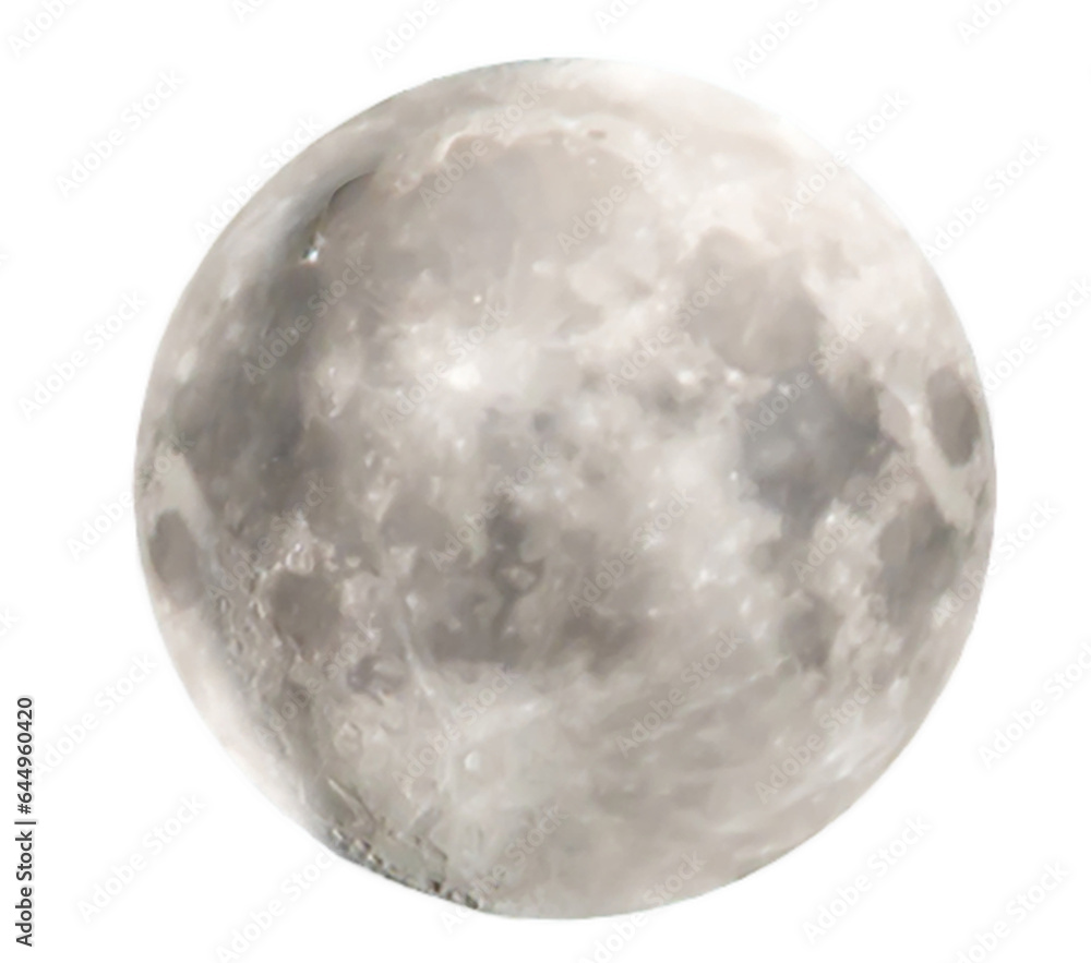 Canvas Prints full moon in png isolated on transparent background