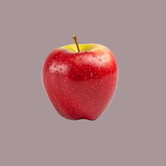 red apple isolated on white background