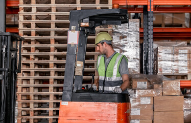 Warehouse forklift operator moves, stores merchandise, stays in touch with team, boss via radio