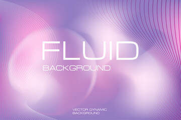 Abstract light lavender background with fluid round droplets and wavy lines, perfect for science presentations, modern posters, trendy beauty banners