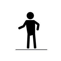 Vector image of a standing person.  EPS10