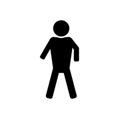 Vector image of a standing person.  EPS10