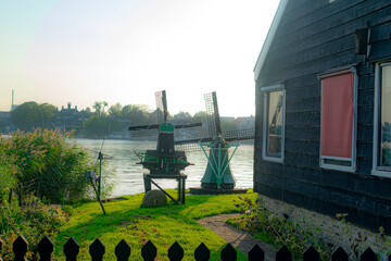 Moinhos de Vento em Zaanse Schans, Holanda, Países Baixos