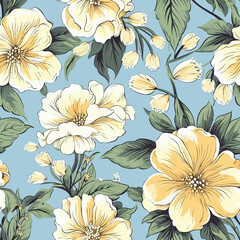 Seamless Colorful Vintage Flowers Pattern.

Seamless pattern of Vintage Flowers in colorful style. Add color to your digital project with our pattern!