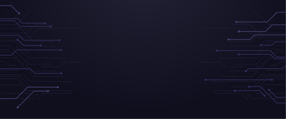 futuristic technology themed background with datum lines and gradient color, pcb or electric vector design for background, banner, brochure, cover