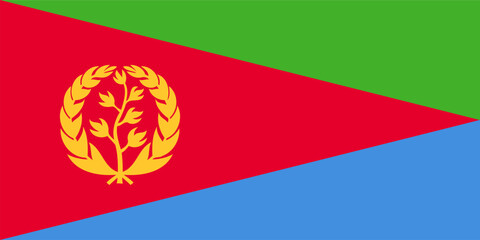 Flag of Eritrea vector image