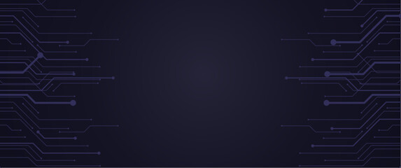 futuristic technology themed background with datum lines and gradient color, pcb or electric vector design for background, banner, brochure, cover