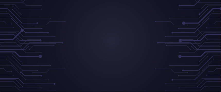 futuristic technology themed background with datum lines and gradient color, pcb or electric vector design for background, banner, brochure, cover