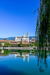 Solothurn, Aare, Altstadt, Kathedrale, St. Ursen-Kathedrale, Barock, Stadt, Fluss, Landhausquai,...