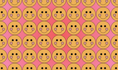 Retro emoji background