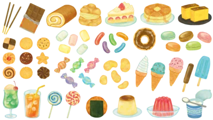 Stickers pour porte Macarons お菓子セット