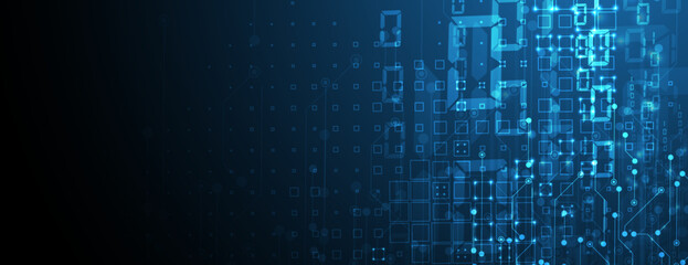 Technology abstract futuristic background for internet business. Big data concept.