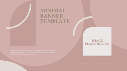 Geometric minimal multipurpose banner classic shapes