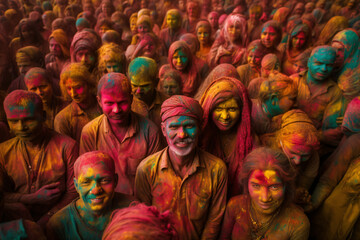 People celebrate Holi festival in India