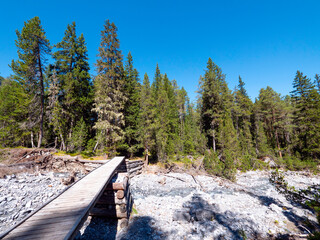 River bed in the swiss national park