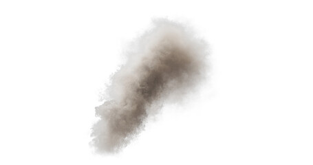 Smoke isolated transparent background 3d rendering

