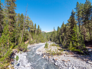River bed in the swiss national park