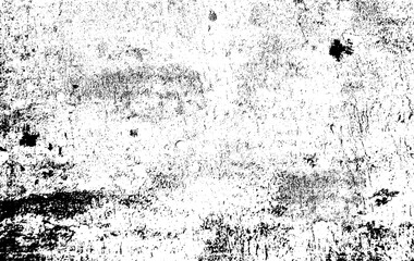 Fototapeta na wymiar Grunge style cracked texture vector background, dusty surface black silhouette, black ink splatter background