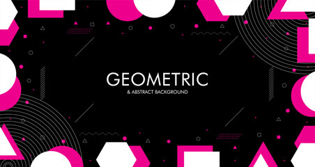 Creative Geometric & Abstract background with abstract graphic for presentation background design. Presentation design with Colorful Abstract Geometric background, vector illustration.