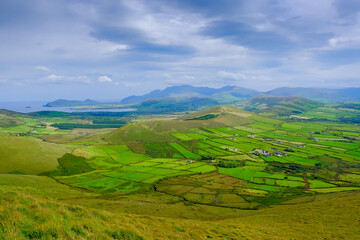 Obraz premium Beautiful landscape on the coastline of Kerry County, Ireland, Europe