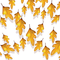 Set of beautiful autumn leaves watercolor Excellent design for decorating a variety of items.