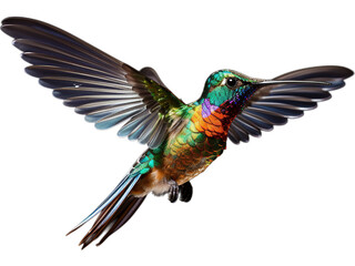 Fototapeta premium Hovering Hummingbird: Transparent Dance