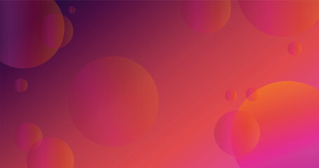 Gradient background with circles, space, cover