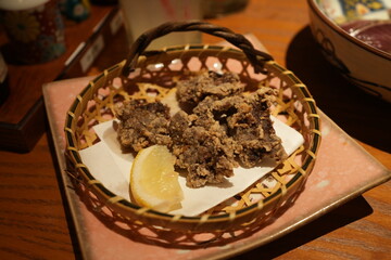 クジラ 竜田揚げ