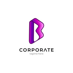 Initial letter B logo
