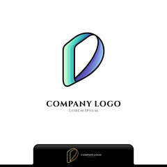 Letter D simple logo design