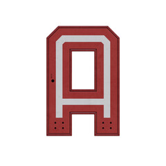 Locker Room Box 3D Alphabet or Lettering